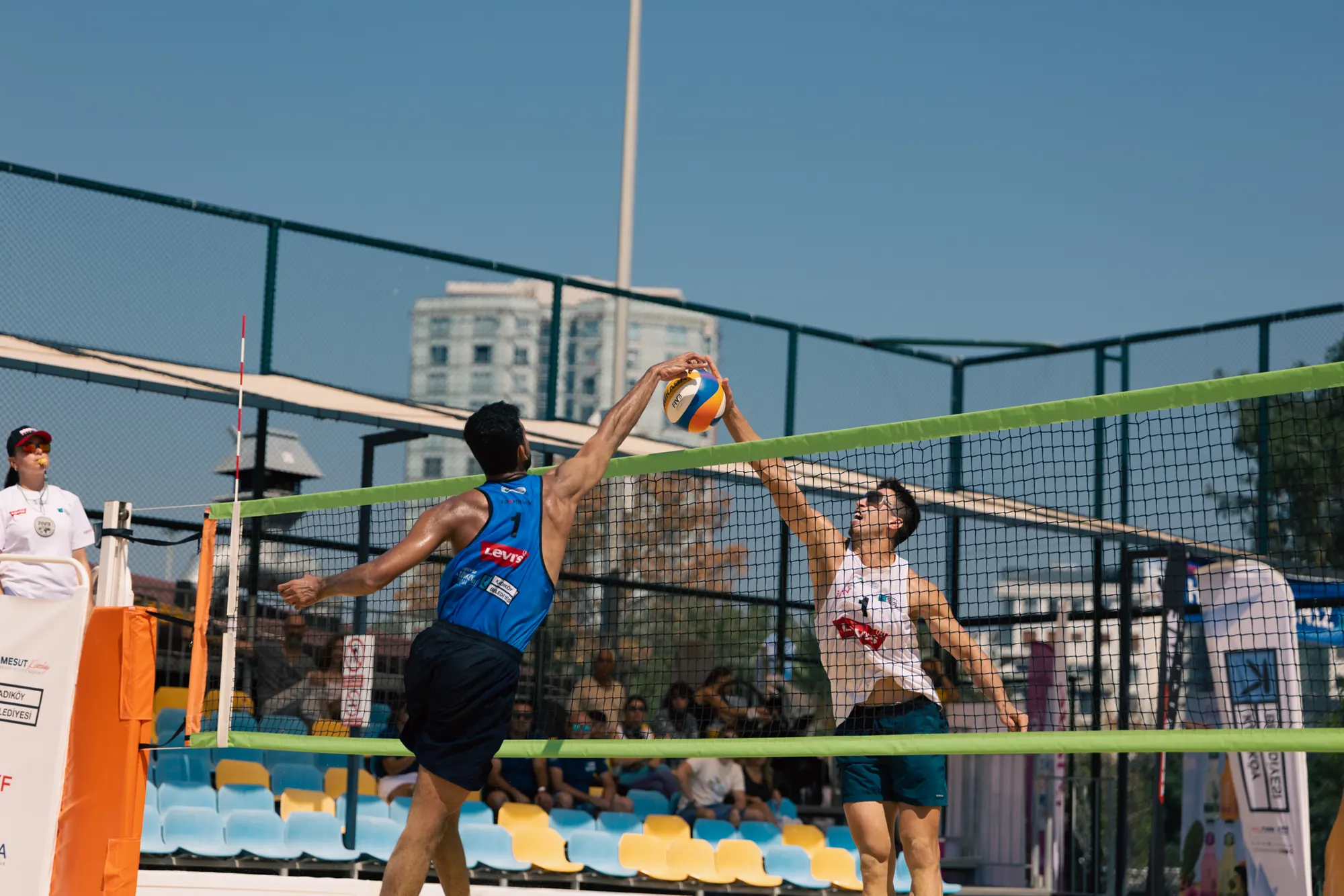 Block and attack meet above the net
